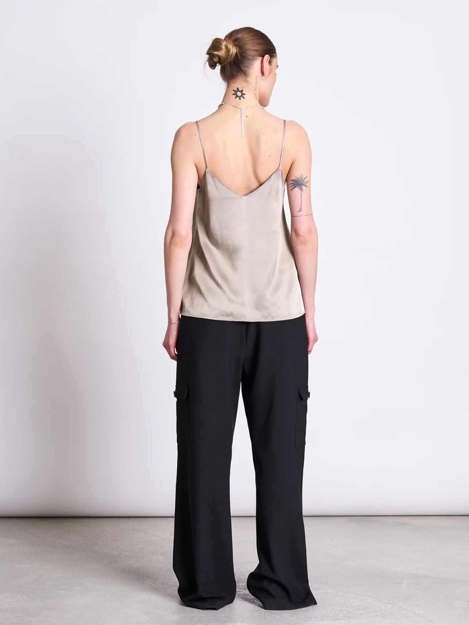 JAN 'N JUNE Slip Top Maud Silver Grey M