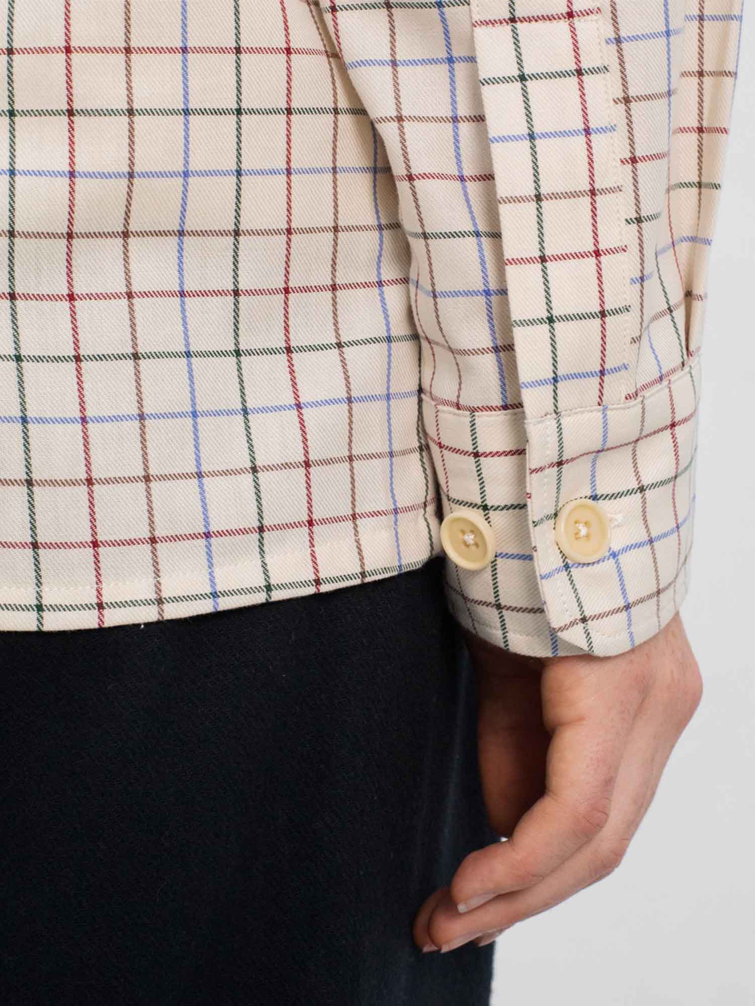 Rotholz Casual Shirt Off-White Check S