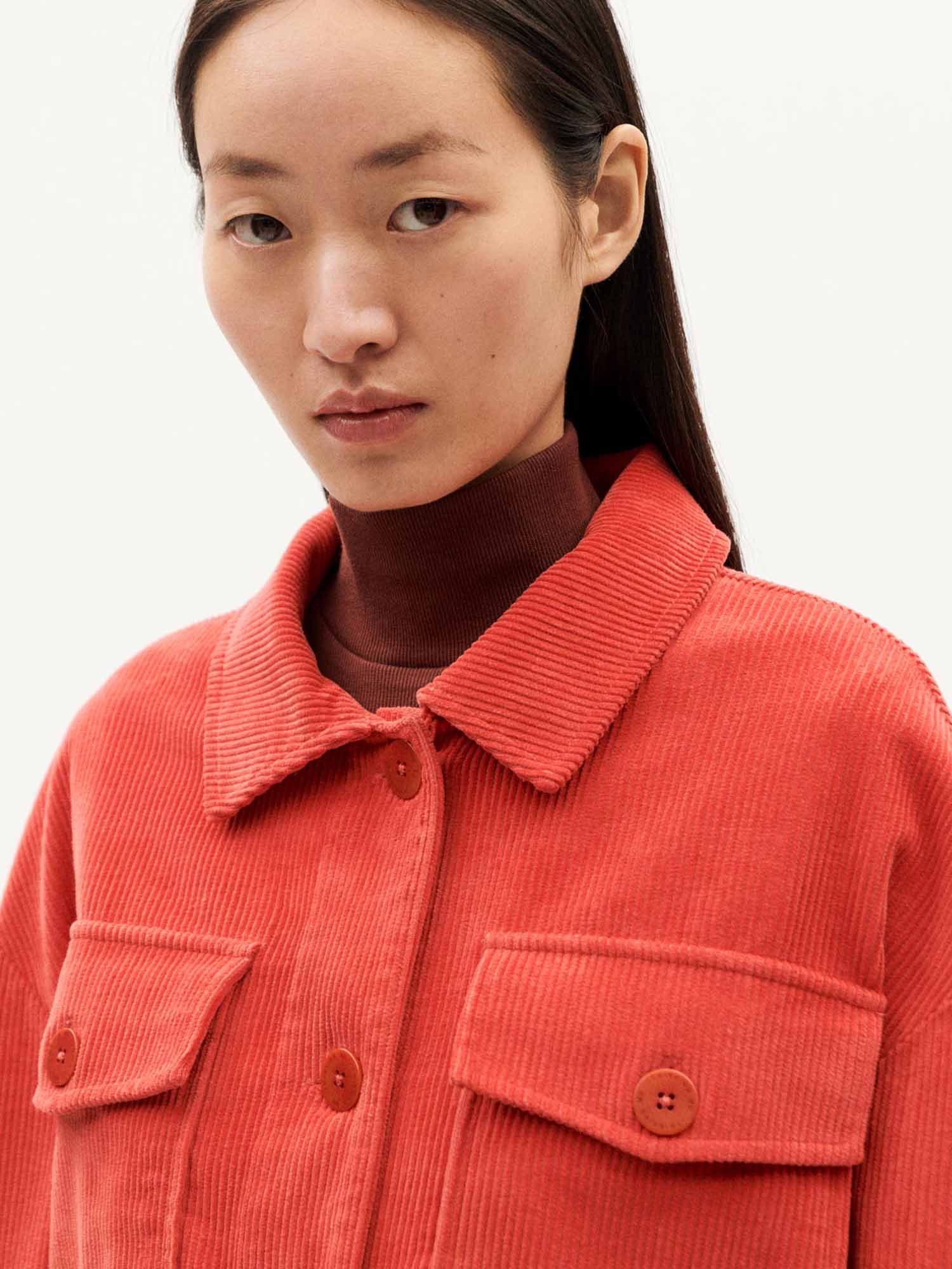 Thinking MU Goji Corduroy Frans Jacket Red S