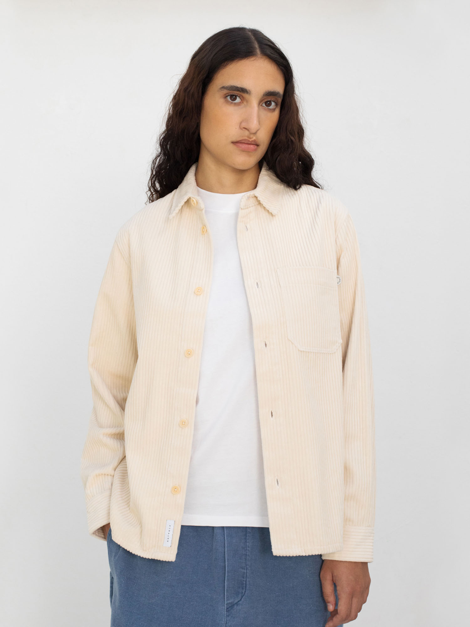 Rotholz Cord Casual Shirt White Sand M Rotholz Cord Casual Shirt White Sand M