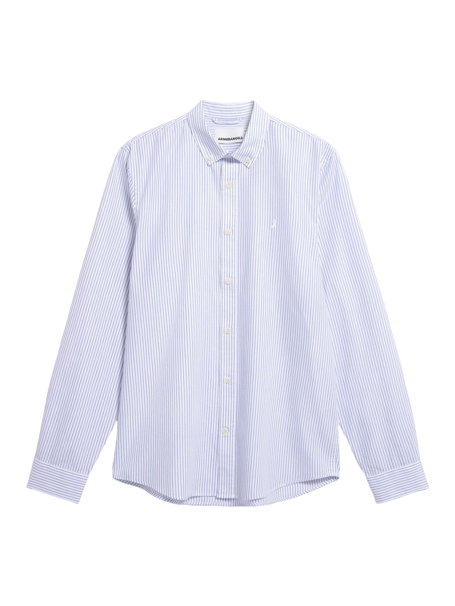 ARMEDANGELS Quaasa Stripes White Lapis Blue L