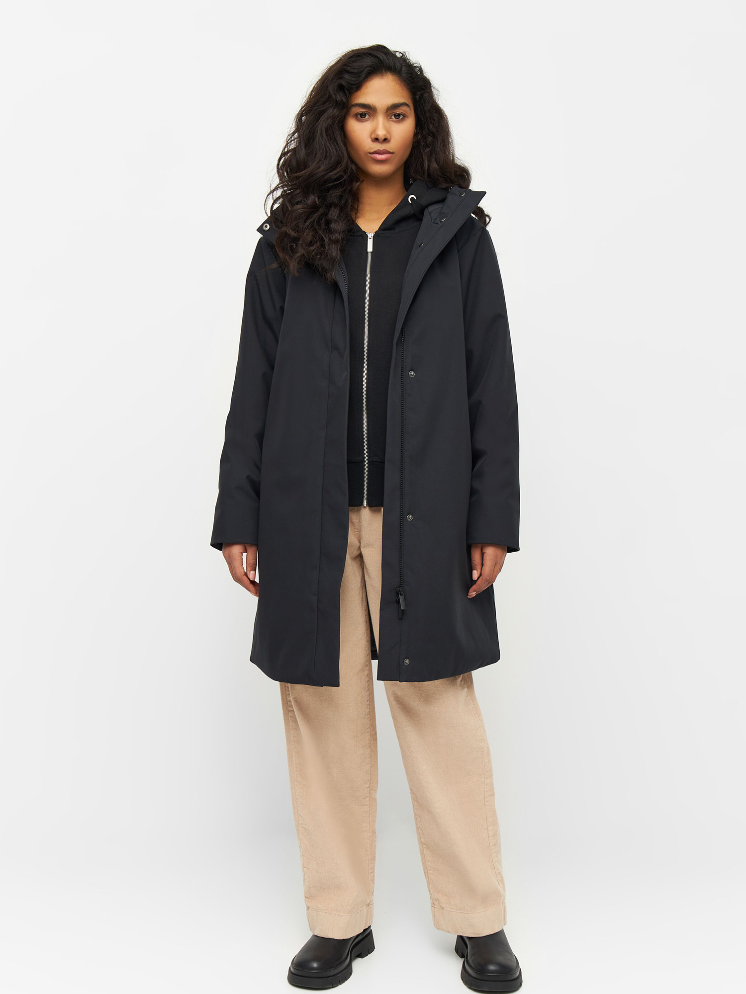 Knowledge Cotton Apparel Climate Shell Jacket Black Jet L