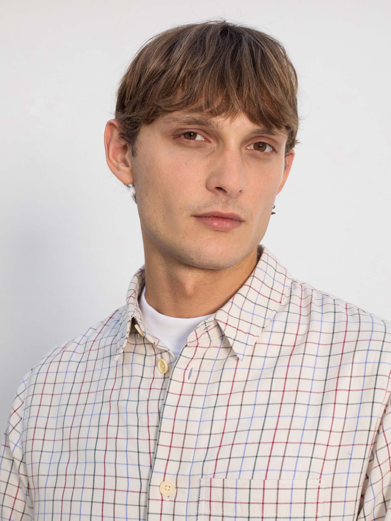 Rotholz Casual Shirt Off-White Check S