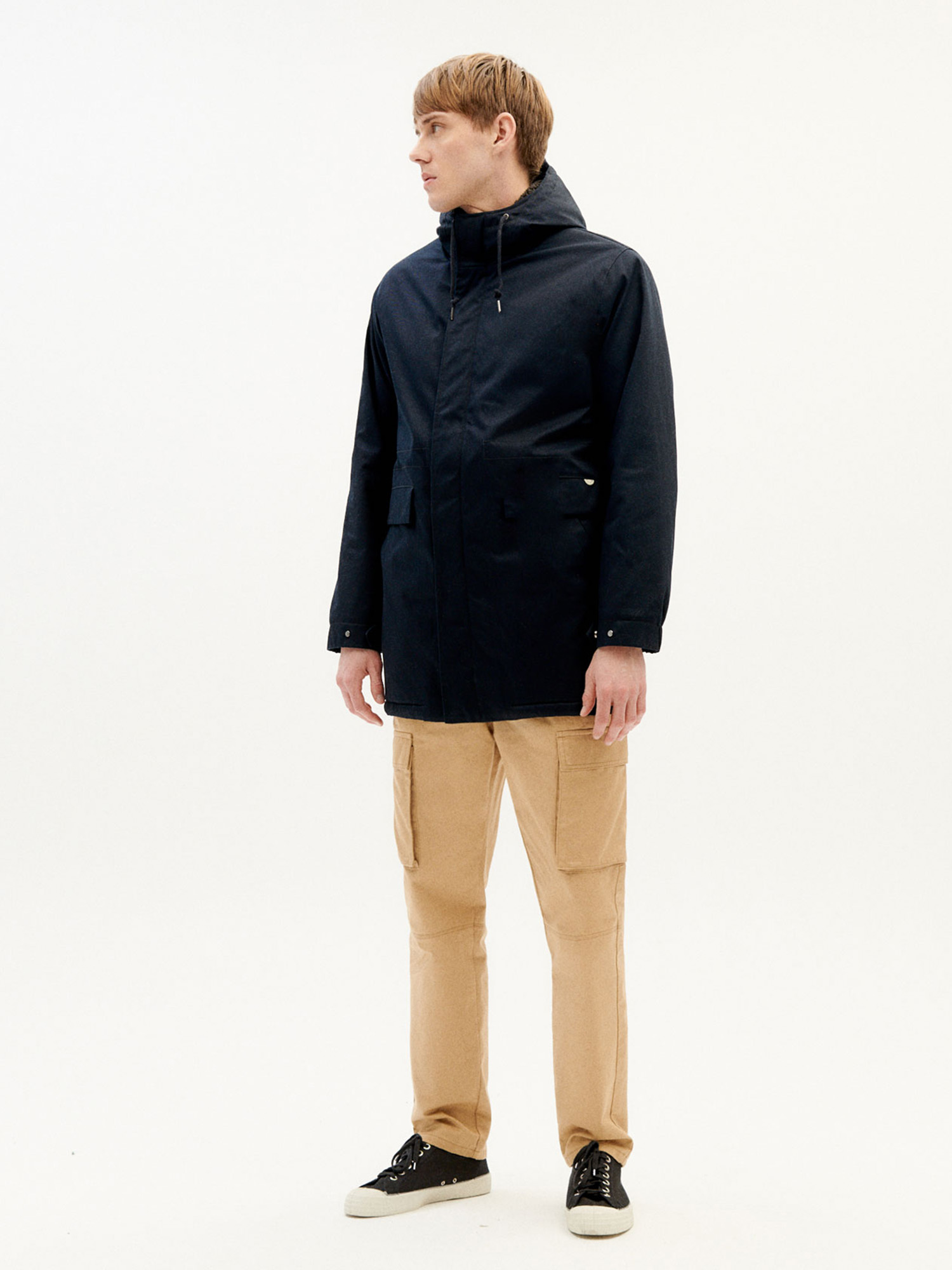 Thinking MU Trash Peps Coat Navy S