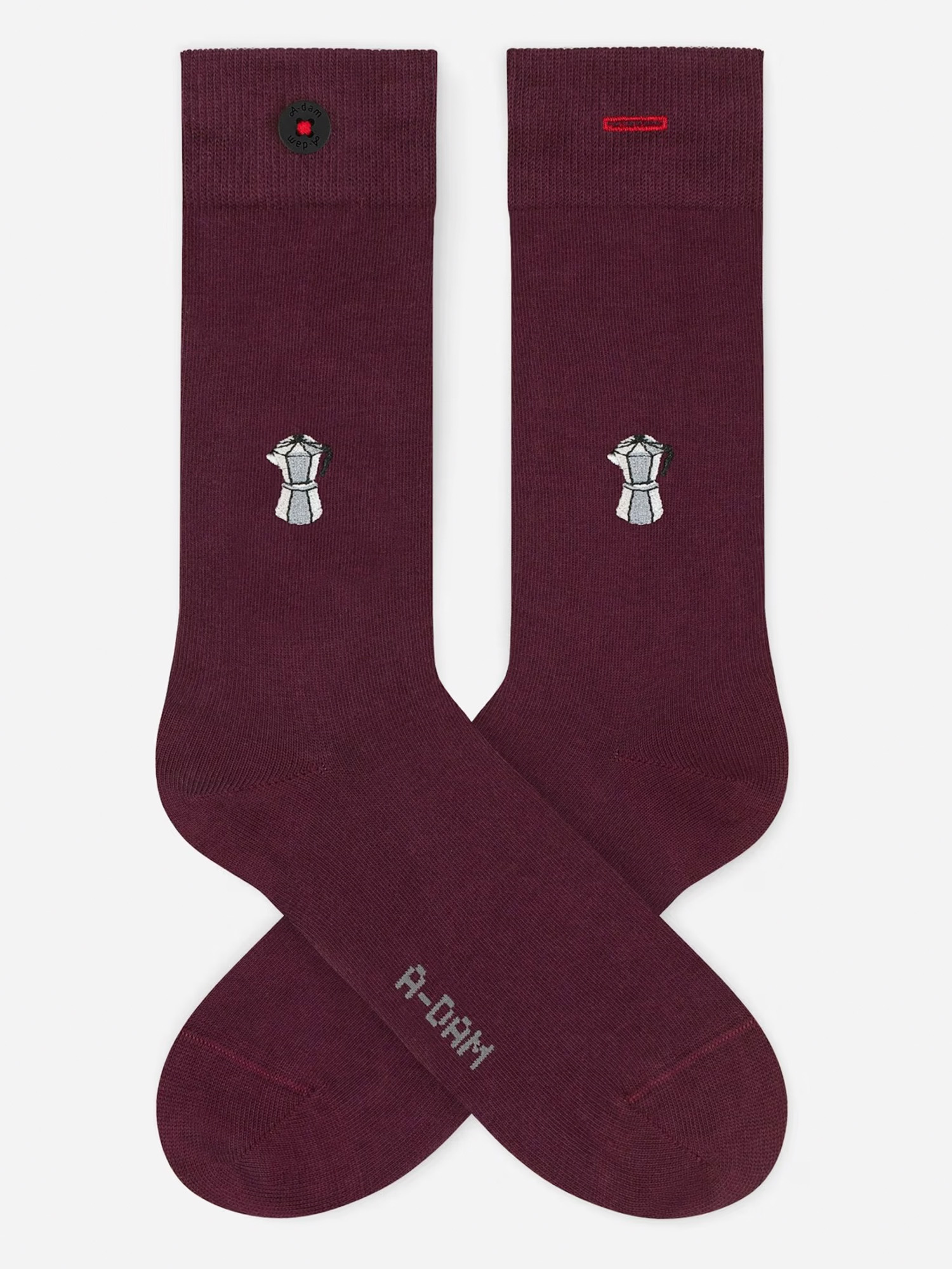 A-dam Casual Socks Percolator Burgundy 41-46