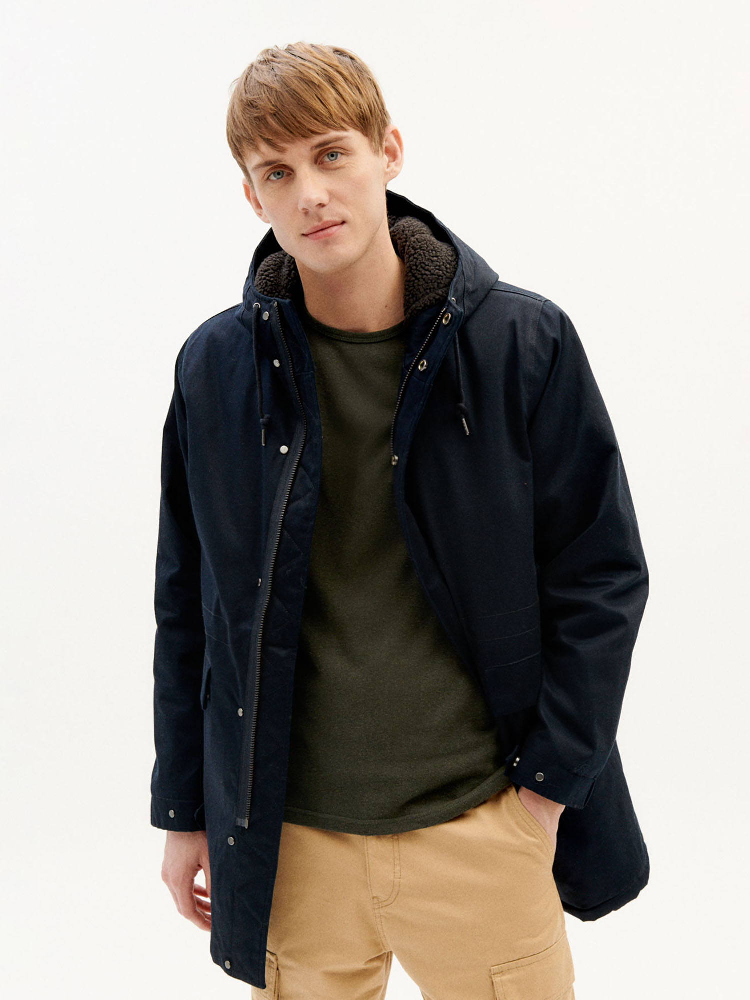Thinking MU Trash Peps Coat Navy S