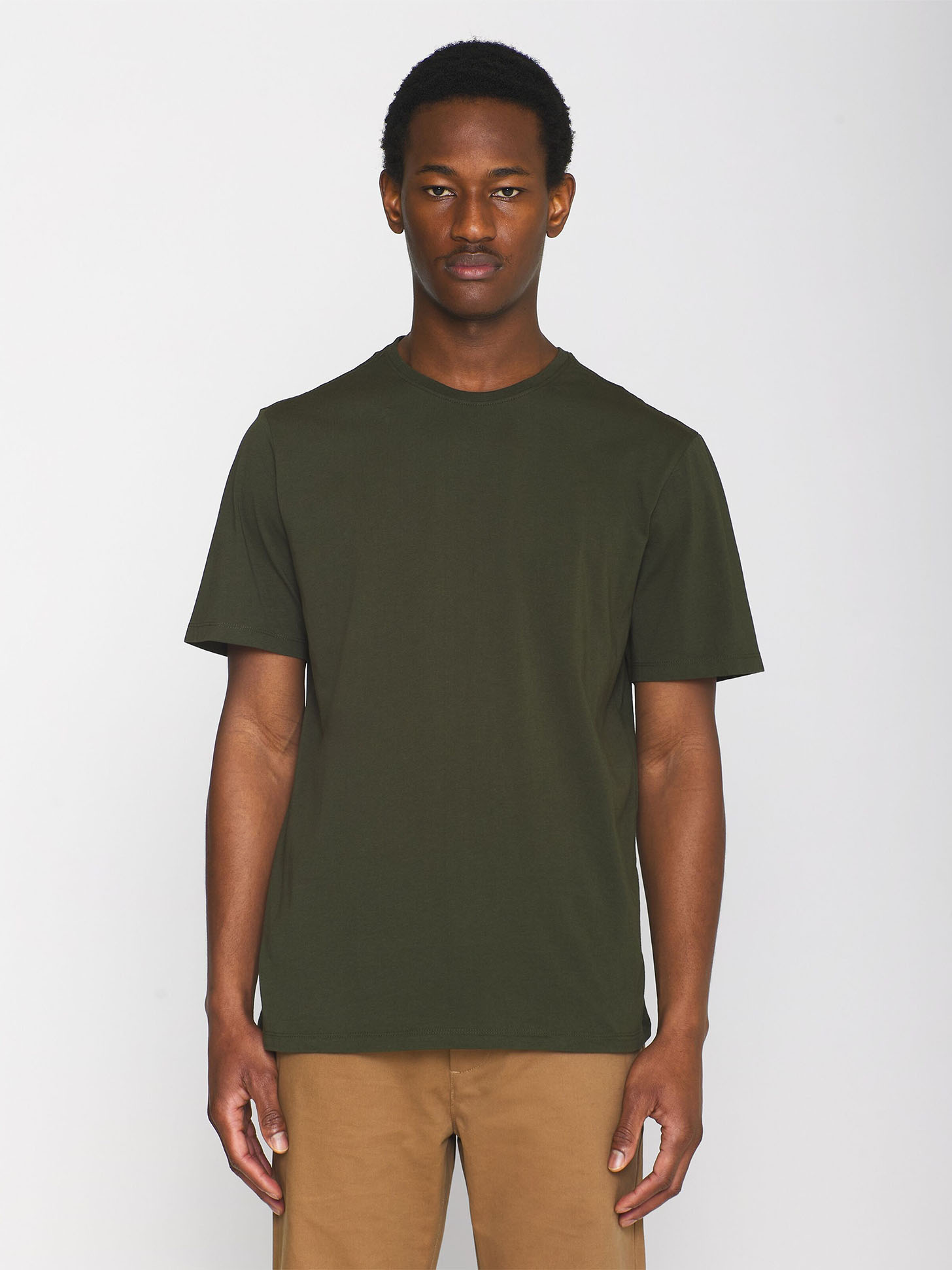 Knowledge Cotton Apparel Regular Fit Basic Tee