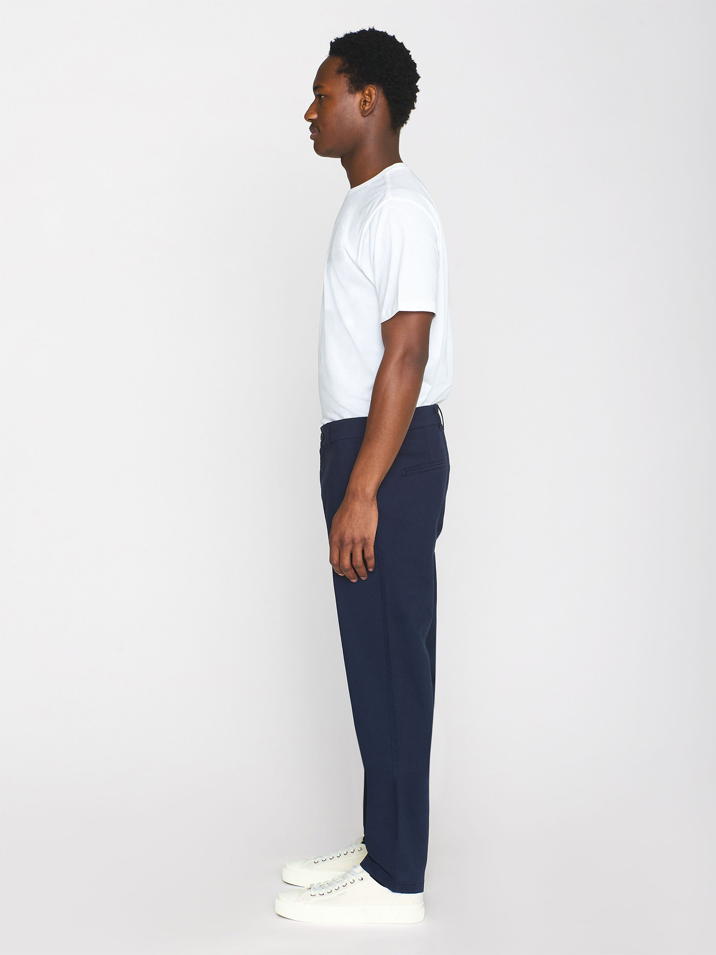 Knowledge Cotton Apparel Chuck Regular Chino Twill Pants Total Eclipse 34/34