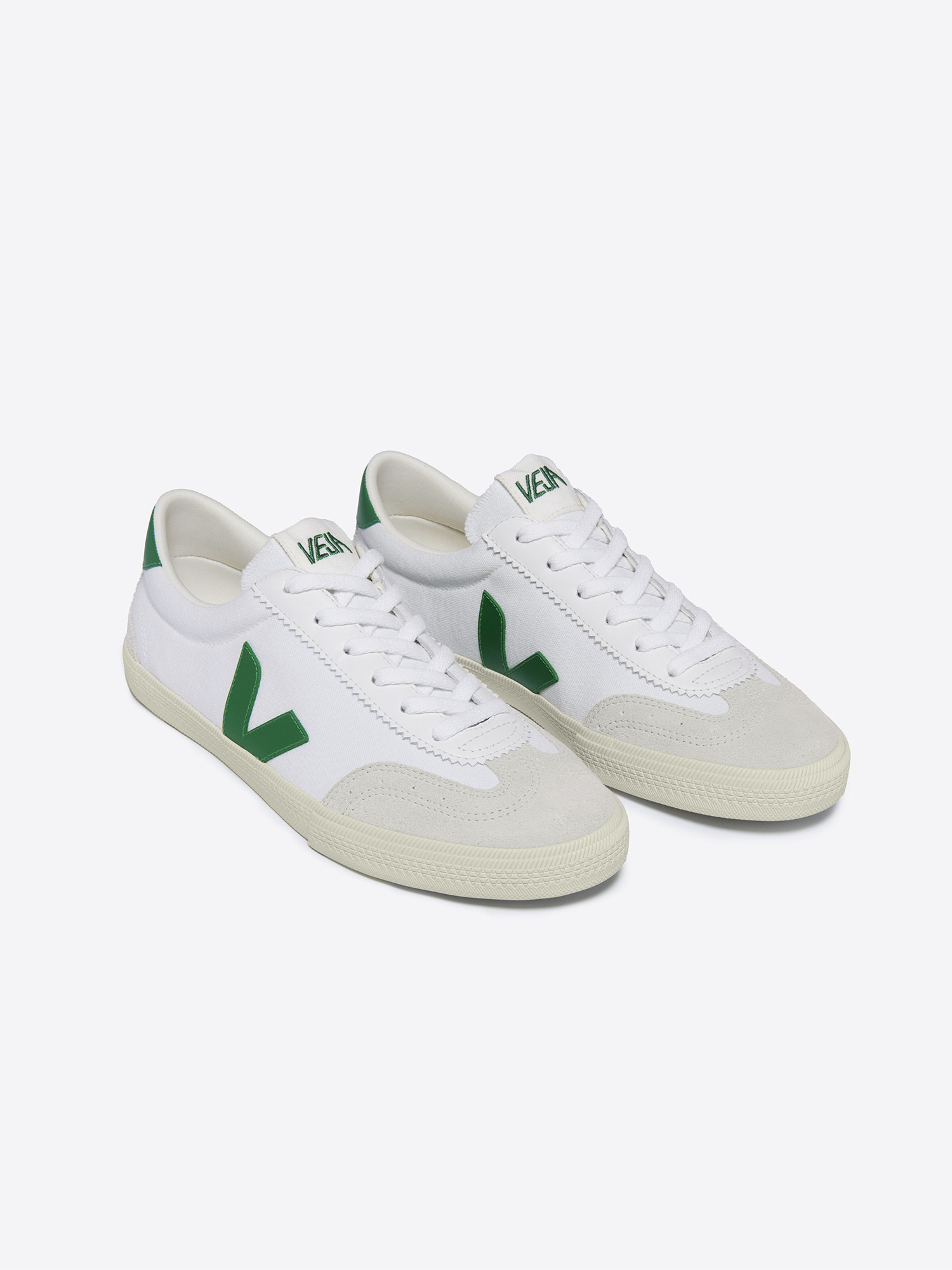 VEJA Volley Canvas Women White Emeraude 38