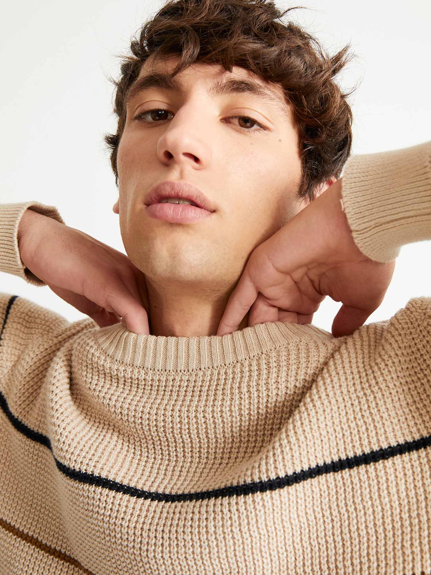 Thinking MU Miki Knitted Sweater bone S