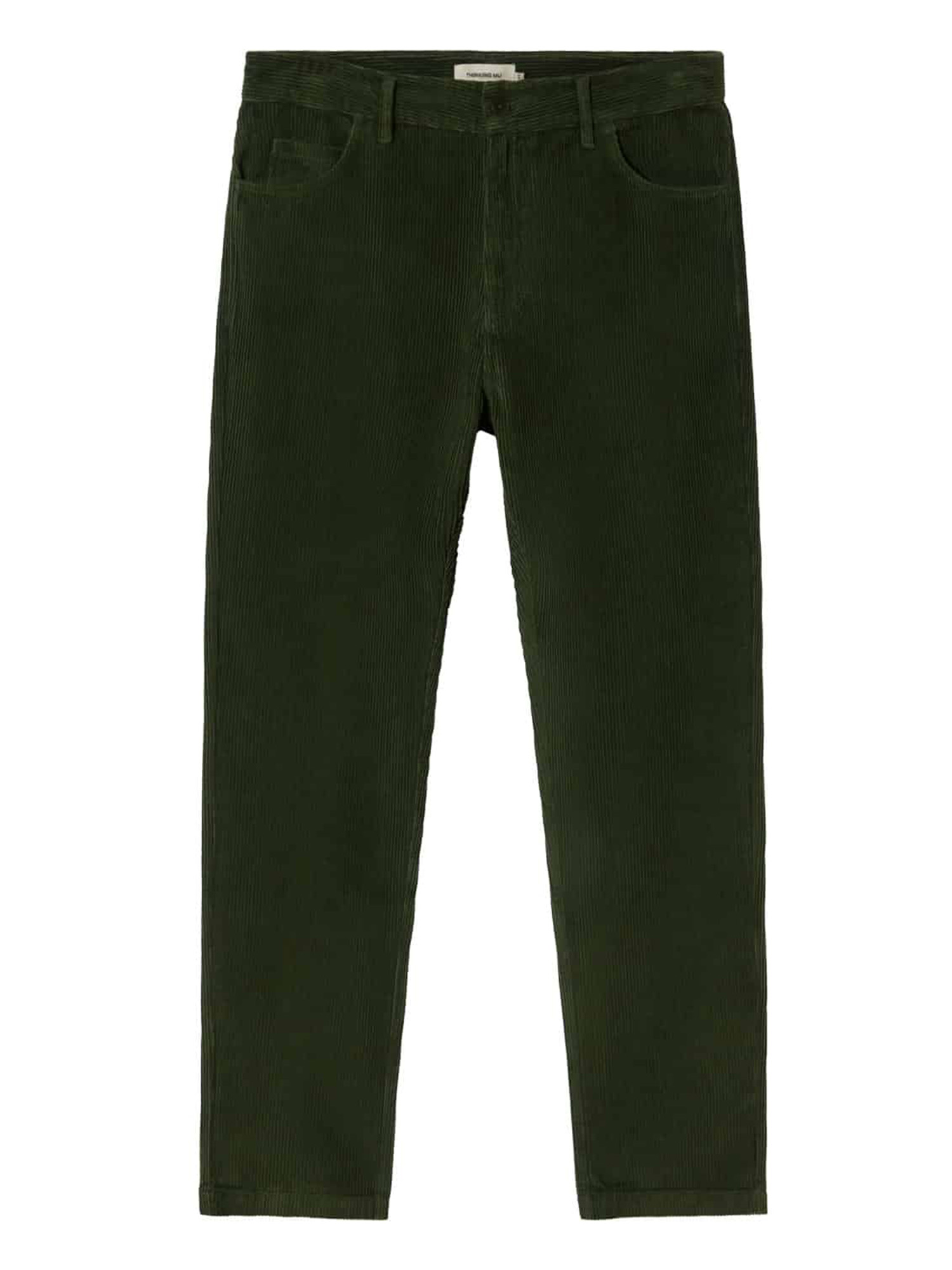 Thinking MU Corduroy Five Pockets Pants Bottle Green 40