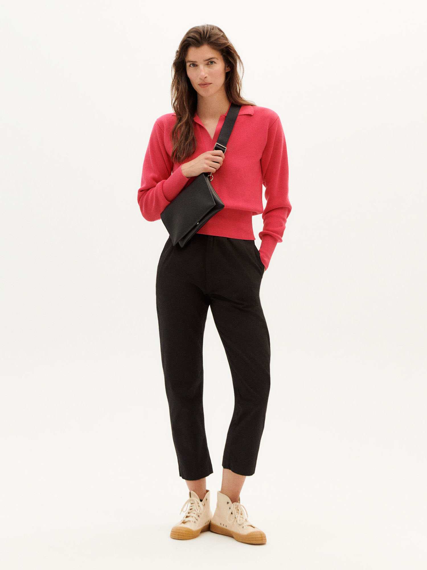 Thinking MU Sara Knit Sweater Pink L