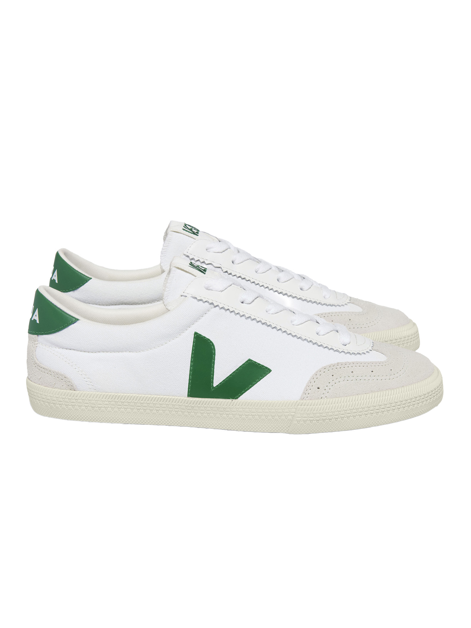 VEJA Volley Canvas Women White Emeraude 38