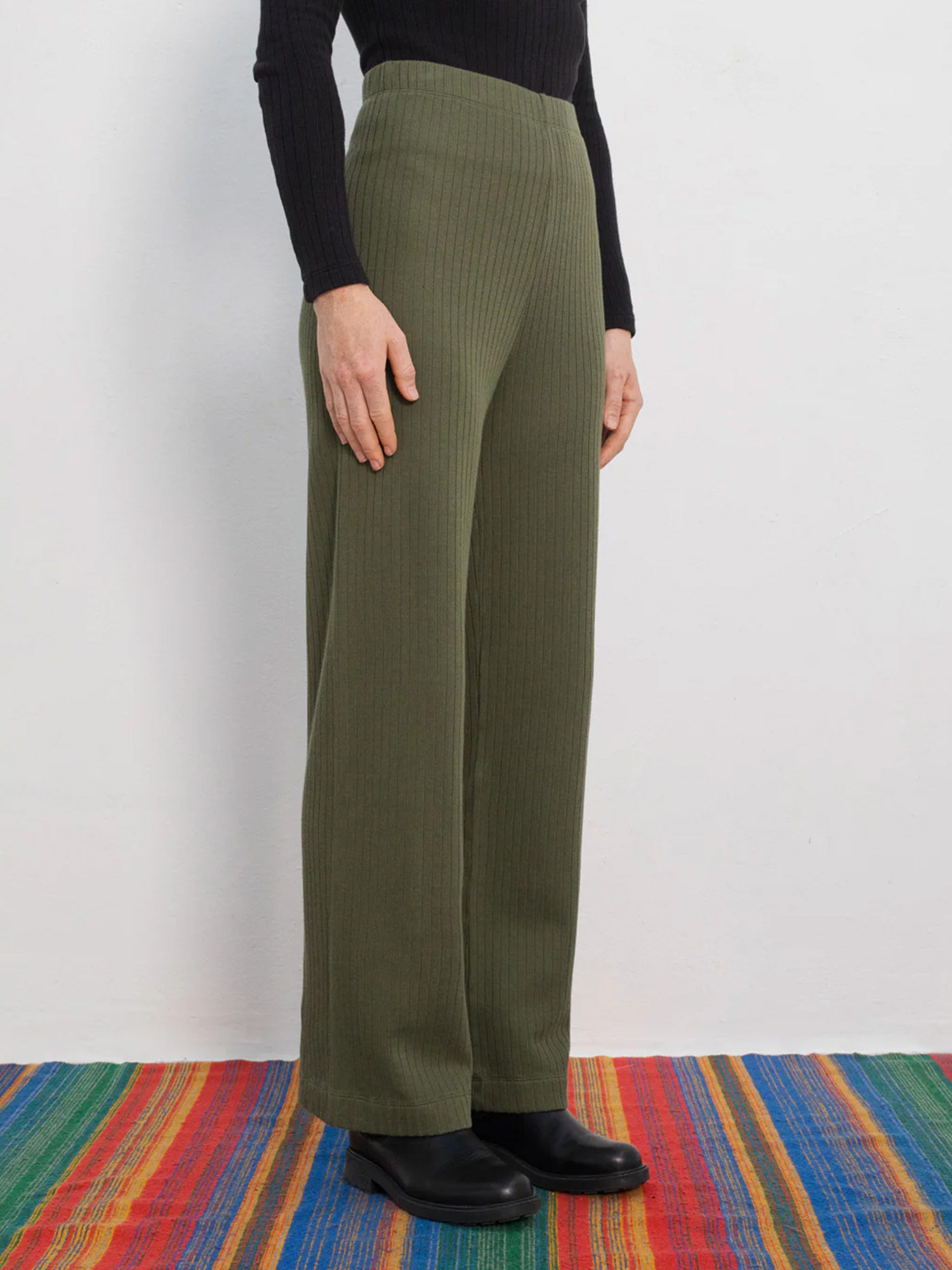 Rotholz Heavy Ribbed Lounge Pants Moss Green L