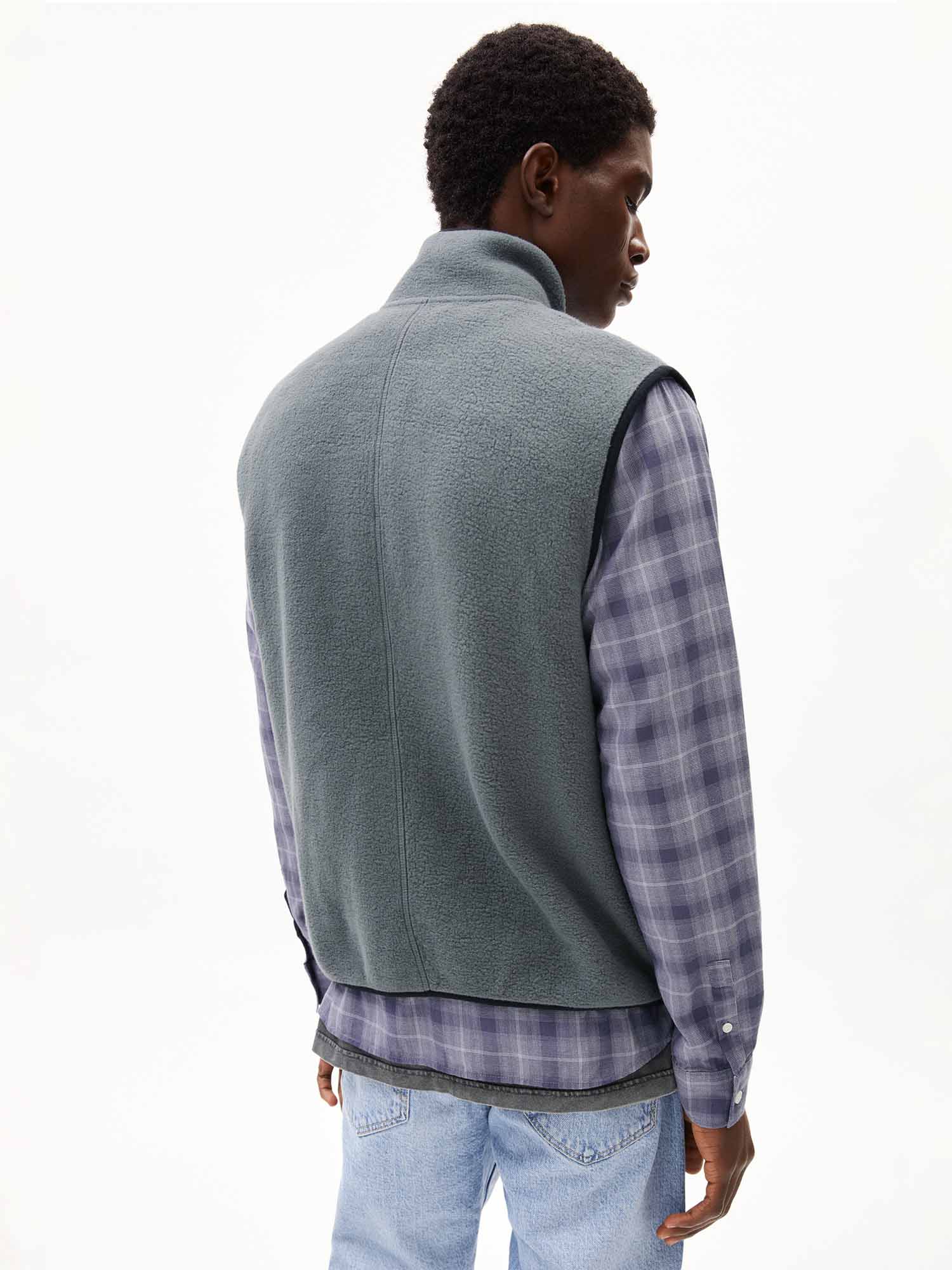 ARMEDANGELS Aableo Fleece Vest Space Steel M