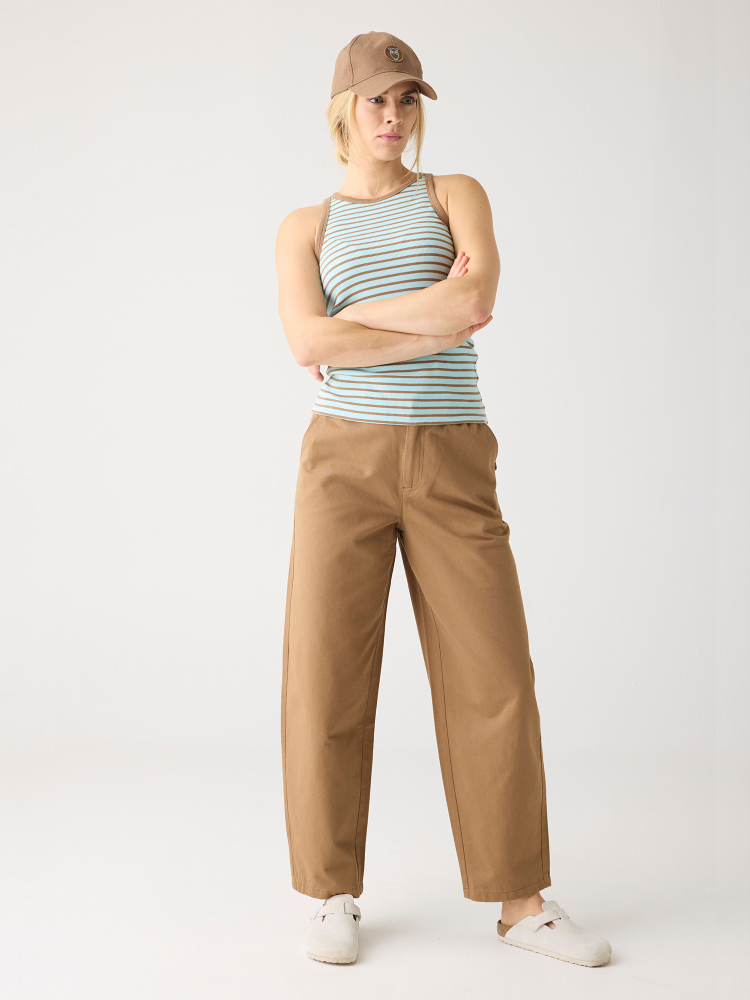 Knowledge Cotton Apparel CHLOE barrel mid-rise twill chino Tuffet M