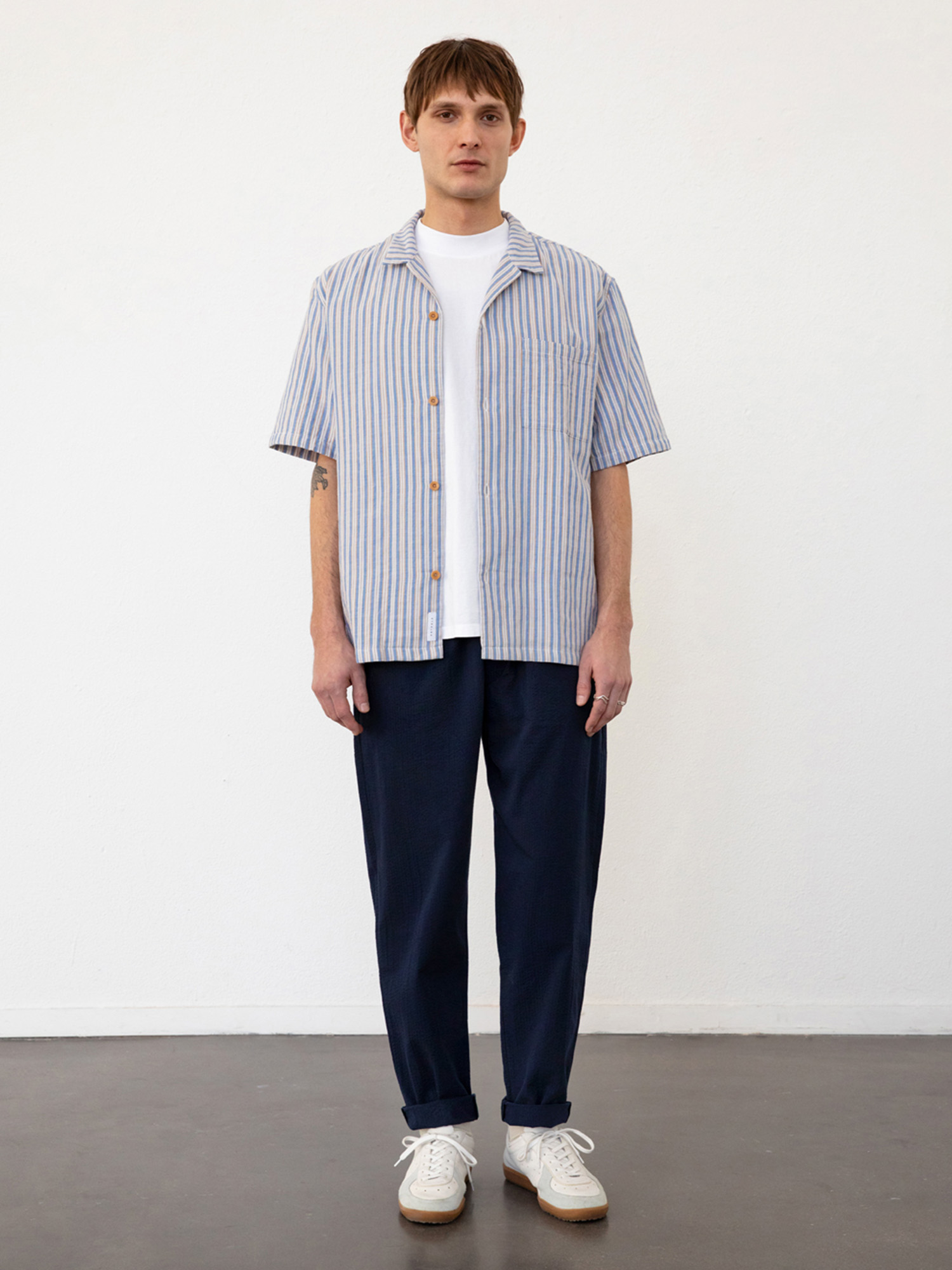 Rotholz Bowling Shirt Multi Stripe XS