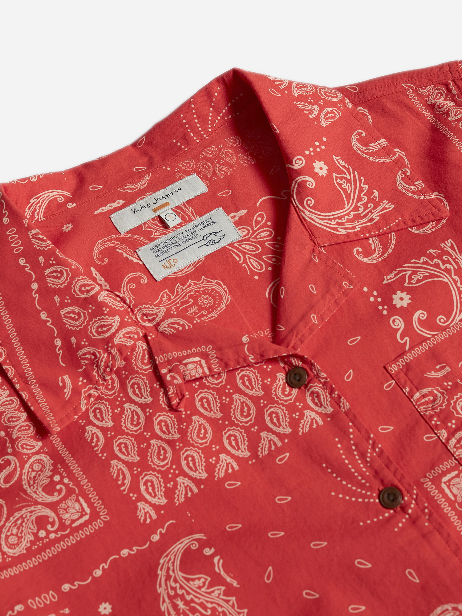 Nudie Jeans Moa Bandana Red M