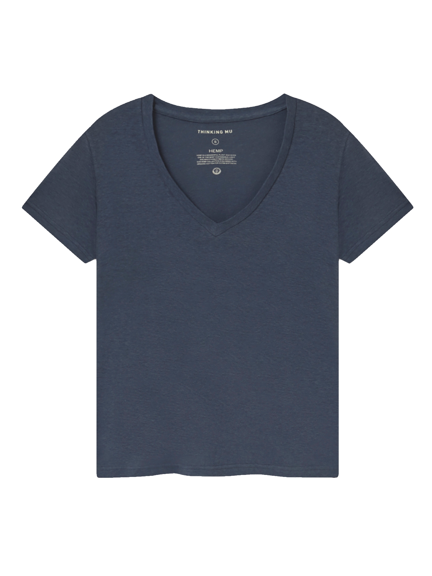 Thinking MU Hemp Clavel T-Shirt Navy M