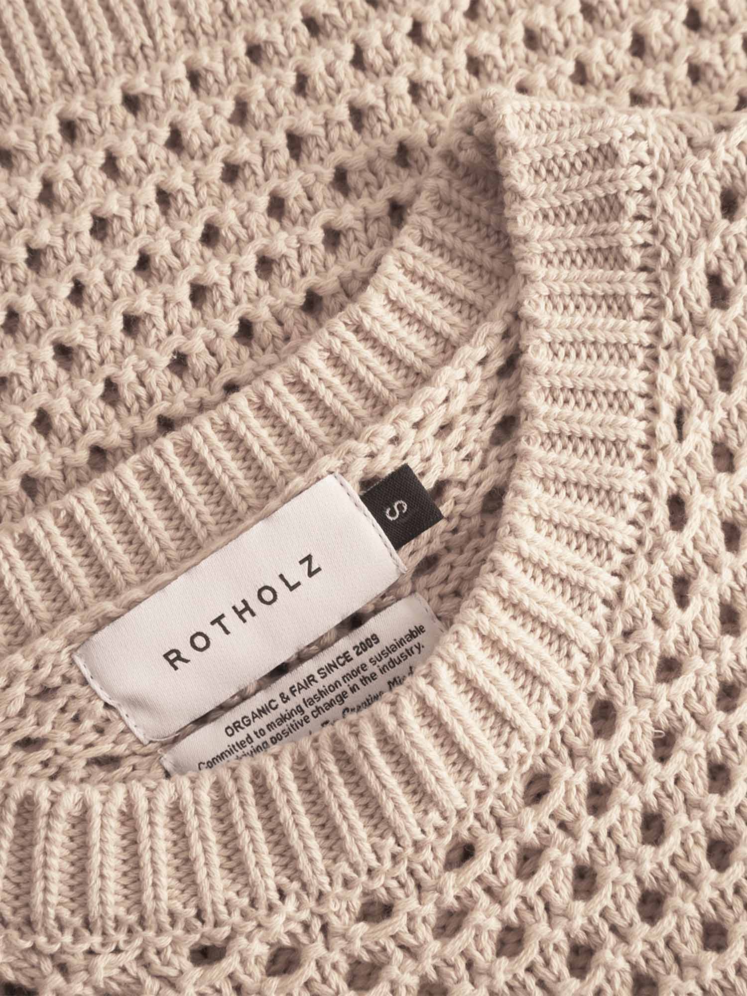Rotholz Knit Vest Natural Beige M