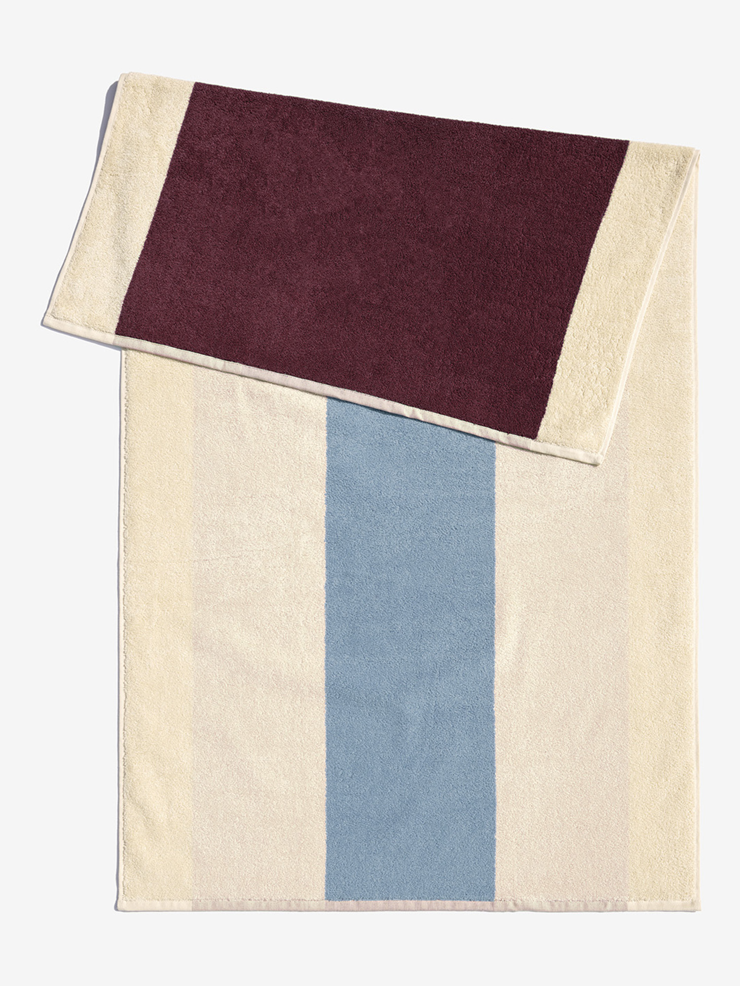 SUITE702 Handtuch Sky Blue-Bordeaux