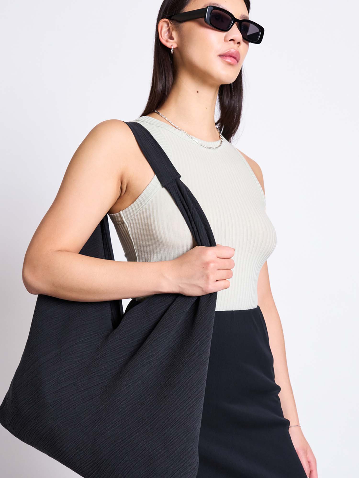 JAN 'N JUNE Lyocell Rib Tank Top Porto Vintage Lace XS