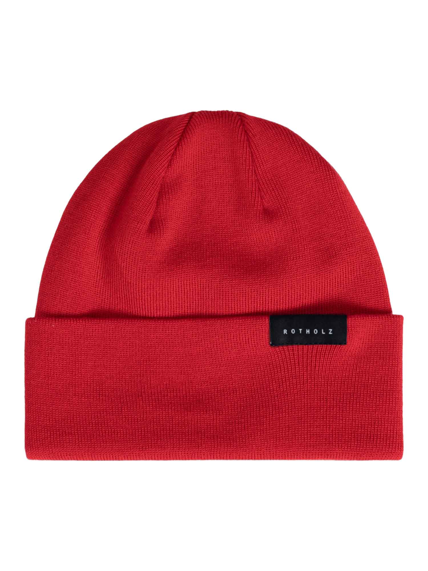 Rotholz Classic Fine Merino Beanie Bright Red Onesize