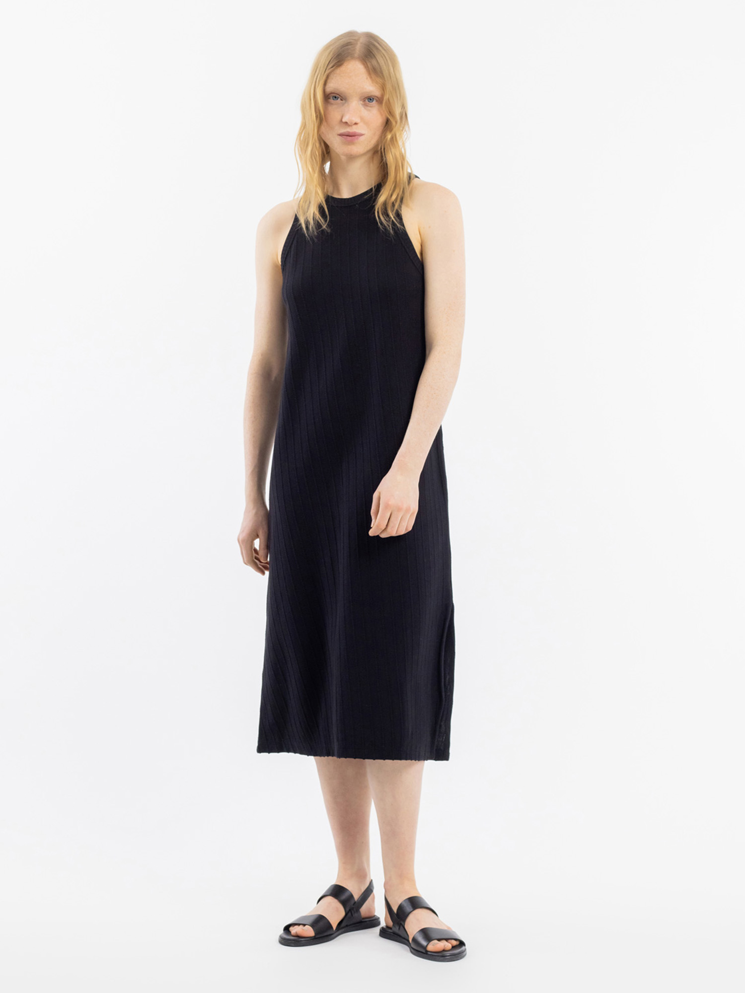 Black sleeveless summer dress online