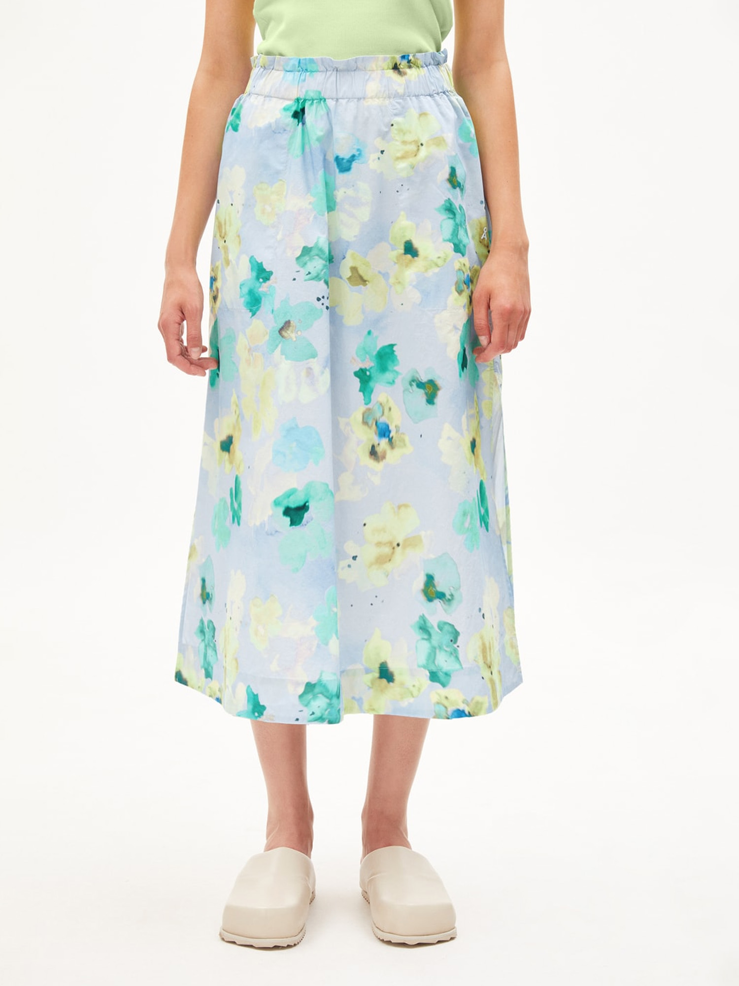 ARMEDANGELS Aaimemi Aqua Floral Morning Sky XL
