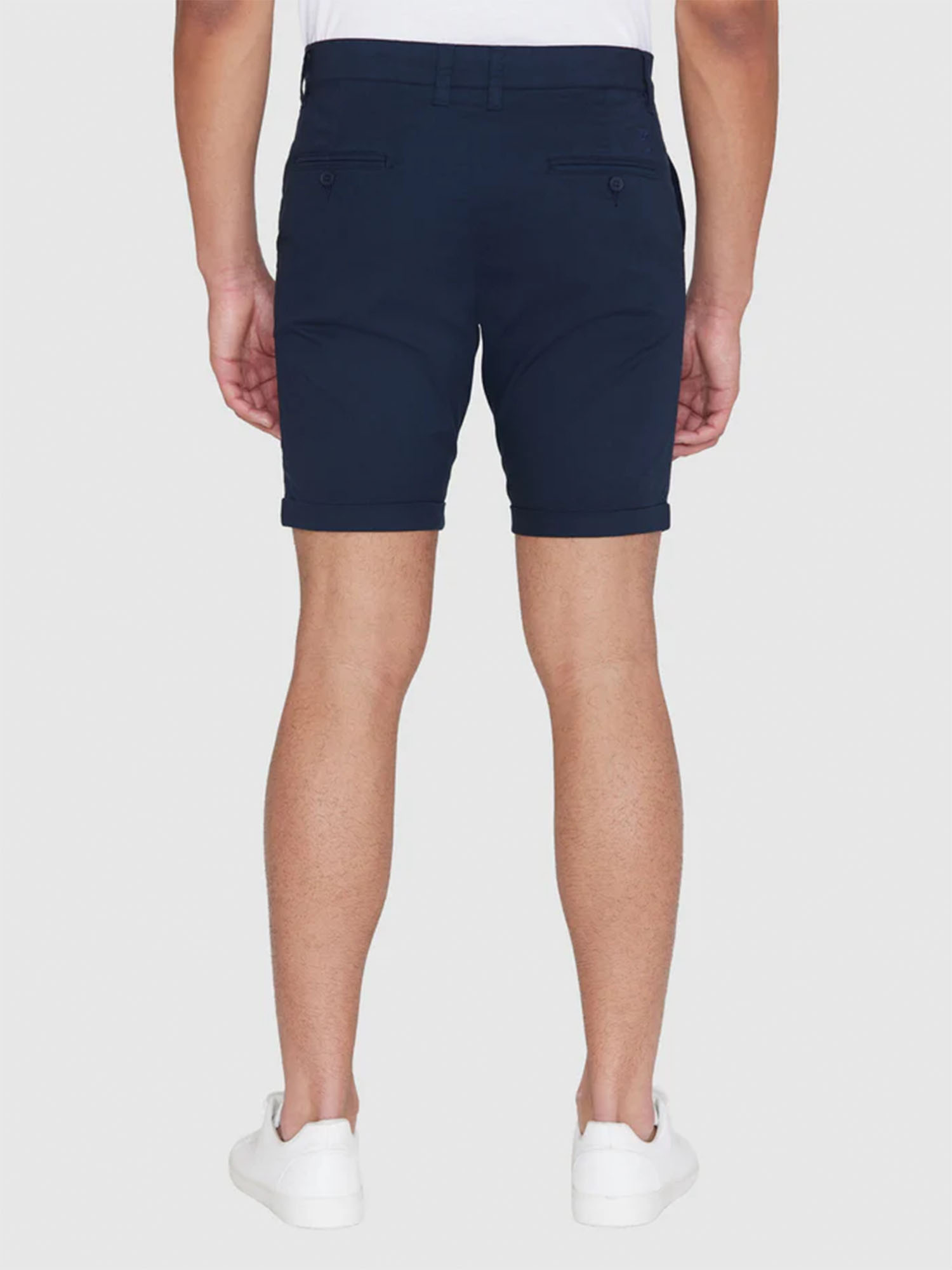 Knowledge Cotton Apparel Chuck regular chino poplin shorts Total Eclipse 31