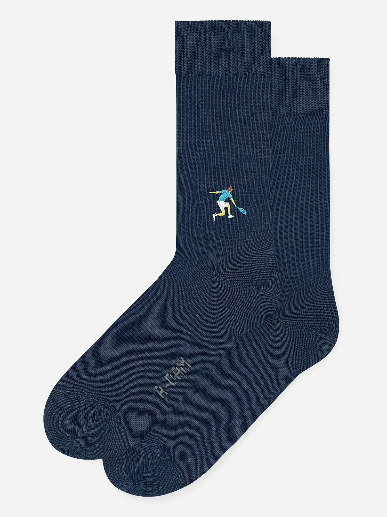 A-dam Casual Socks Tennis Player Navy 36-40