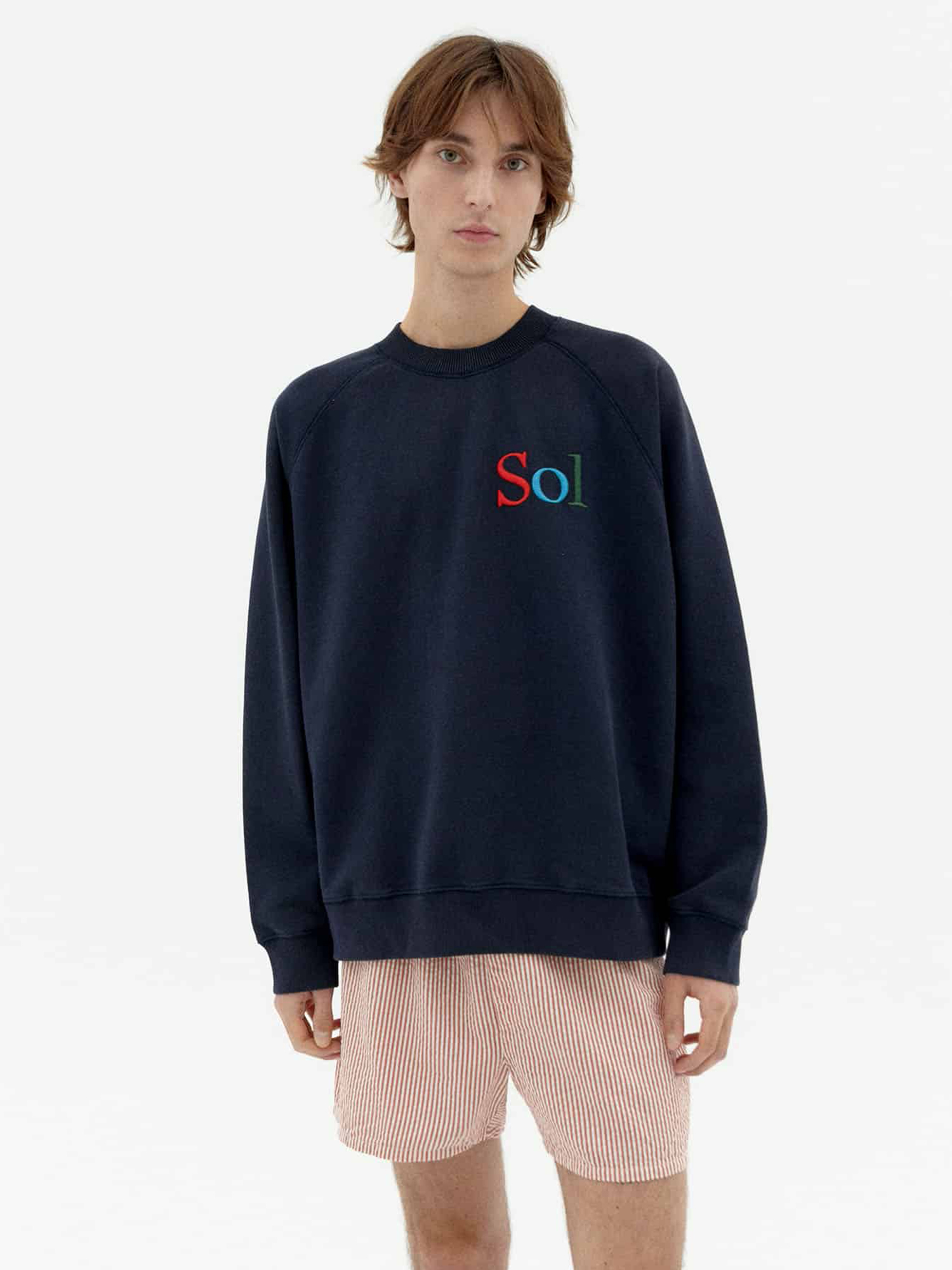 Thinking MU Sol Type Pepe Sweatshirt Navy XL