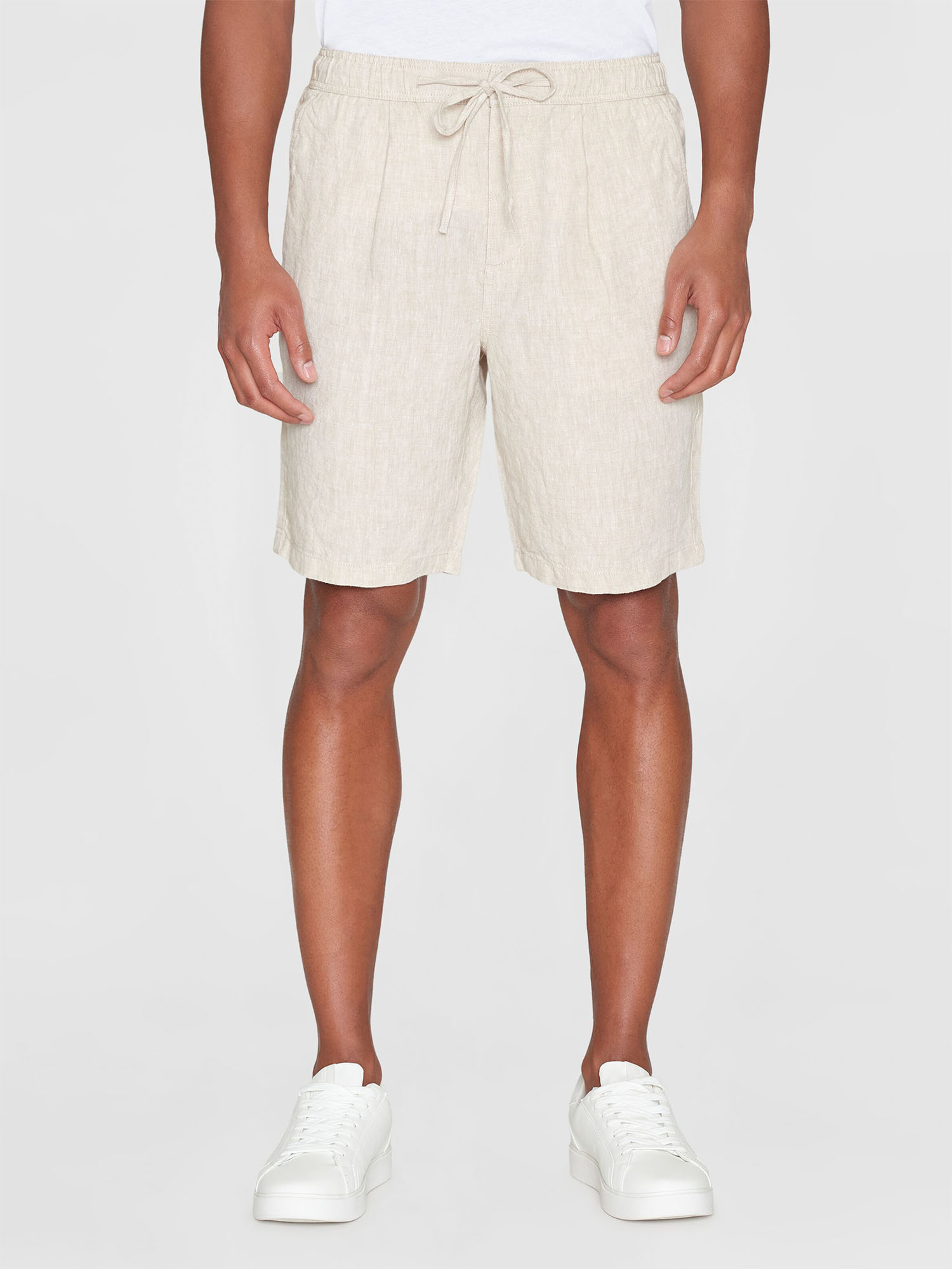 Knowledge Cotton Apparel Loose Linen Shorts