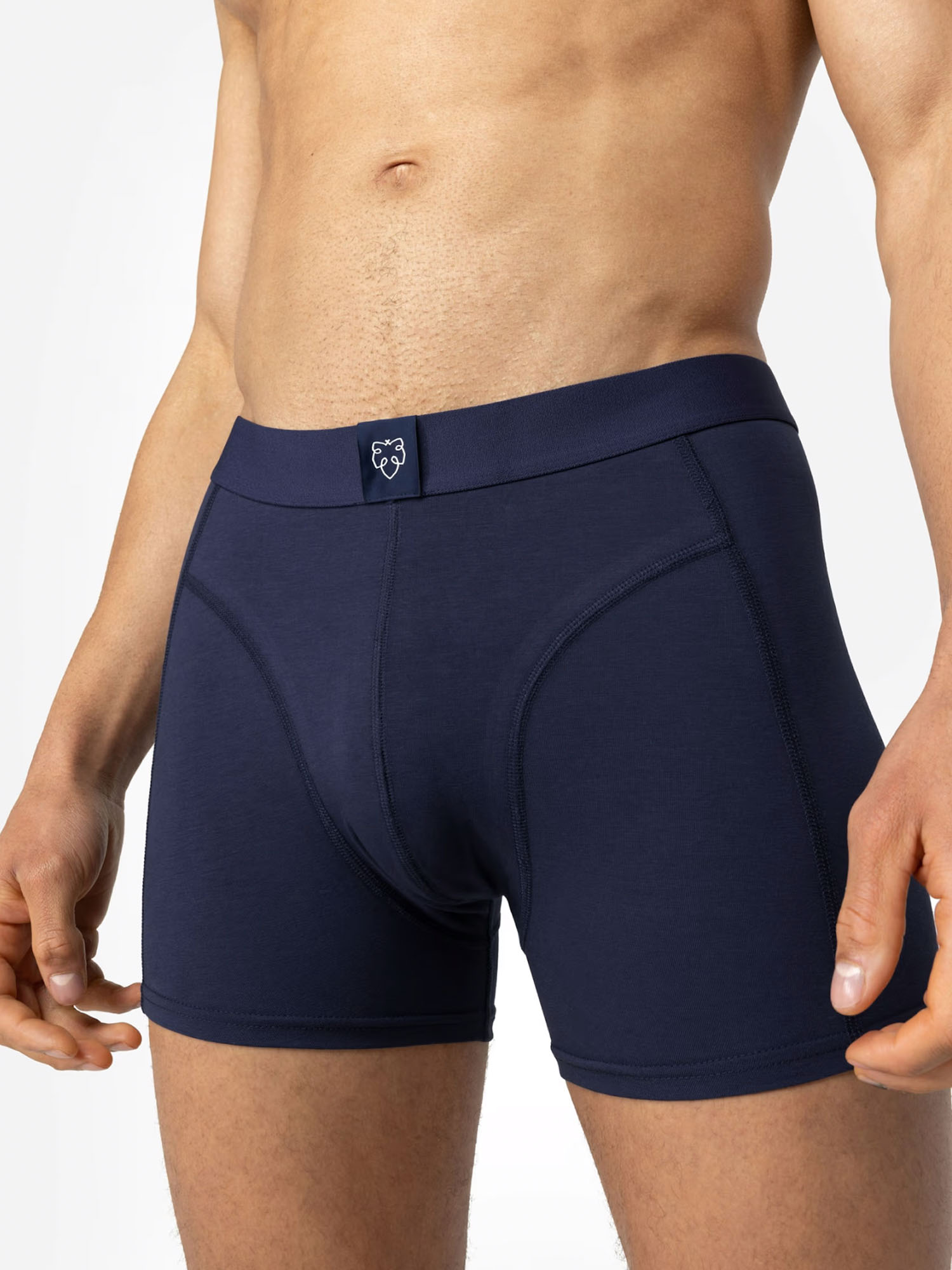 A-dam Boxer Brief 3P Dark Navy Solid XL