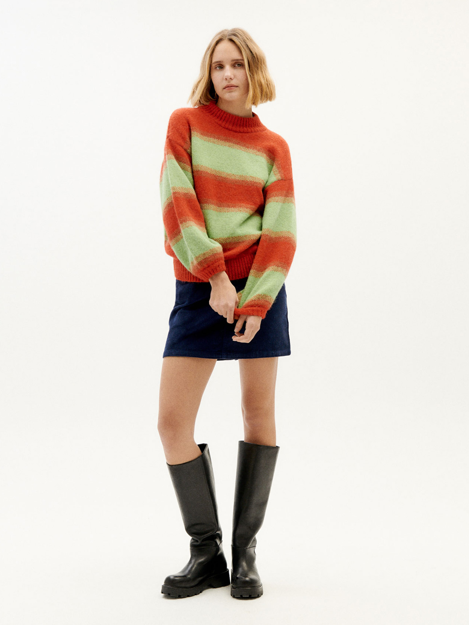 Thinking MU Lada Knitted Sweater Red S