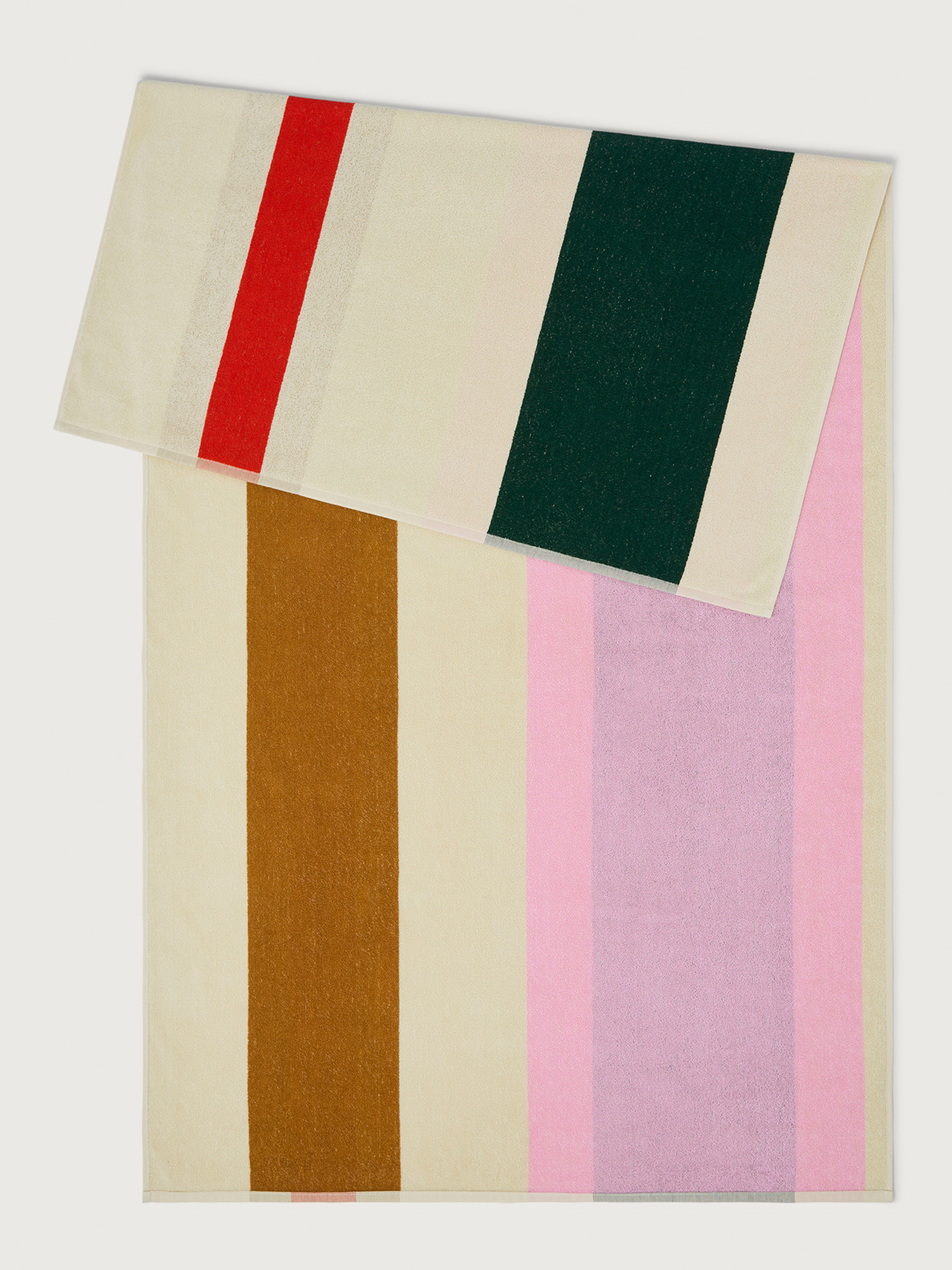 SUITE702 Strandlaken 90x180cm Red Dark Green Toffee Pink