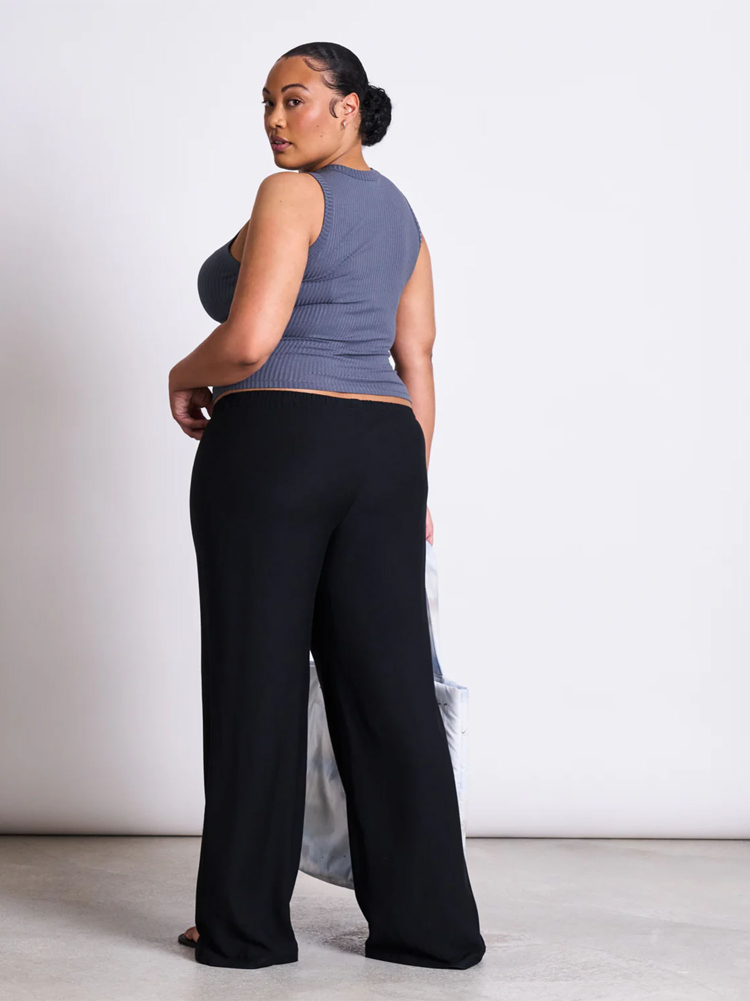 JAN 'N JUNE Lyocell Rib Tank Top Porto Turbulence XS