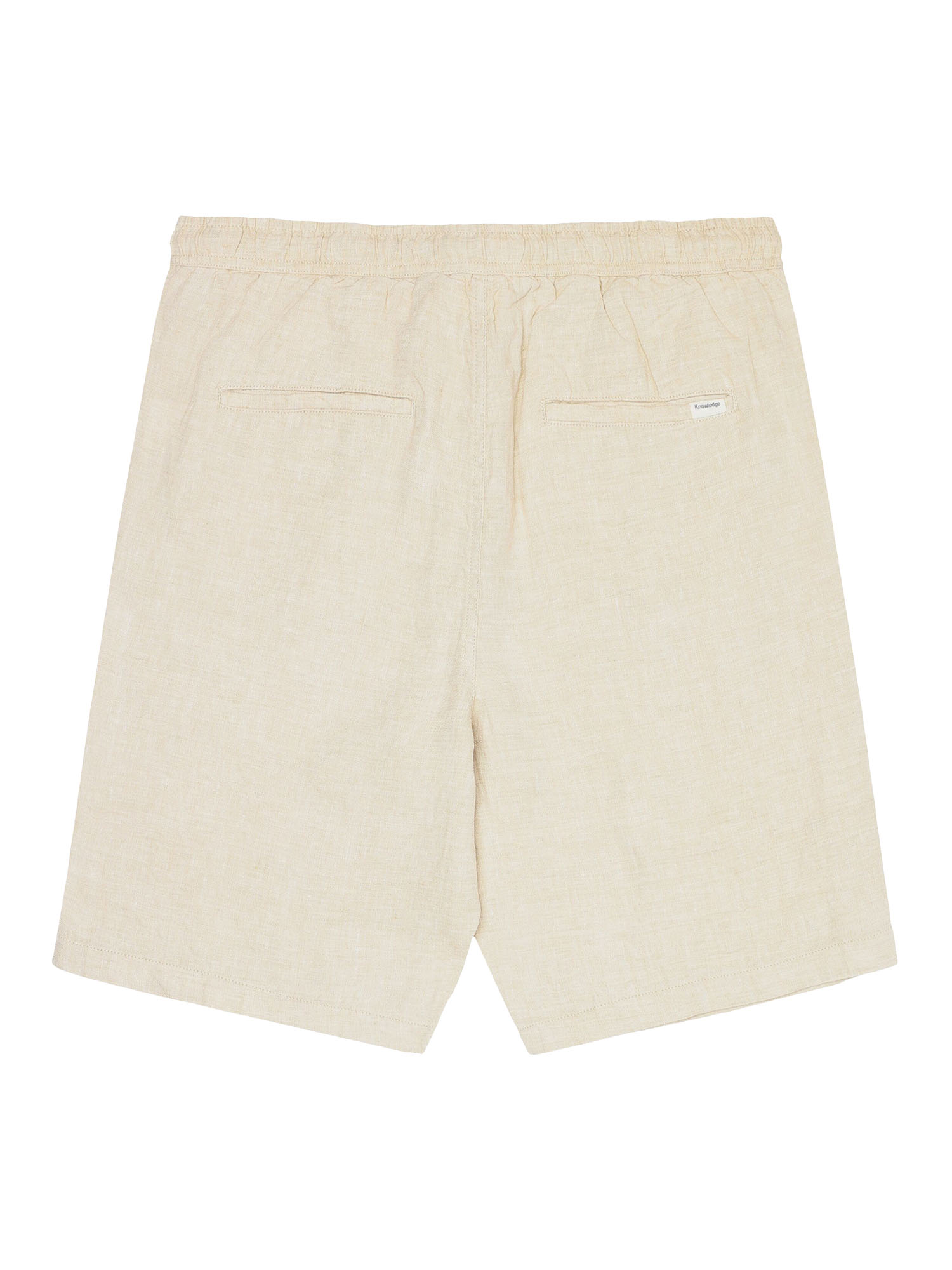 Knowledge Cotton Apparel Loose Linen Shorts Light feather gray XL