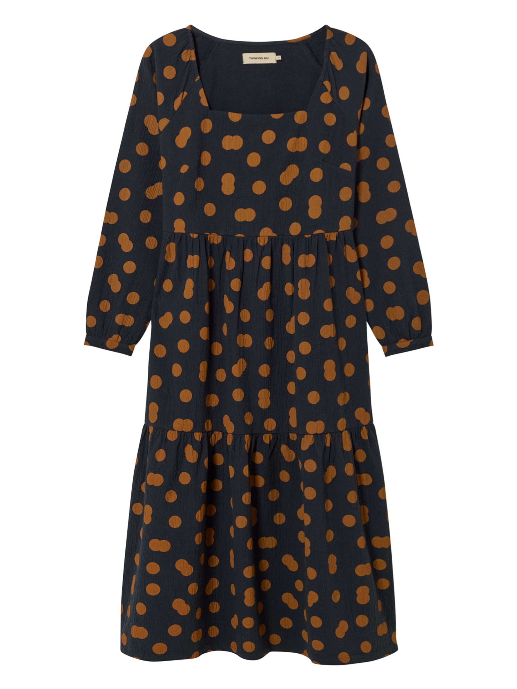 Thinking MU Ivette Dress Crinkled Dots L