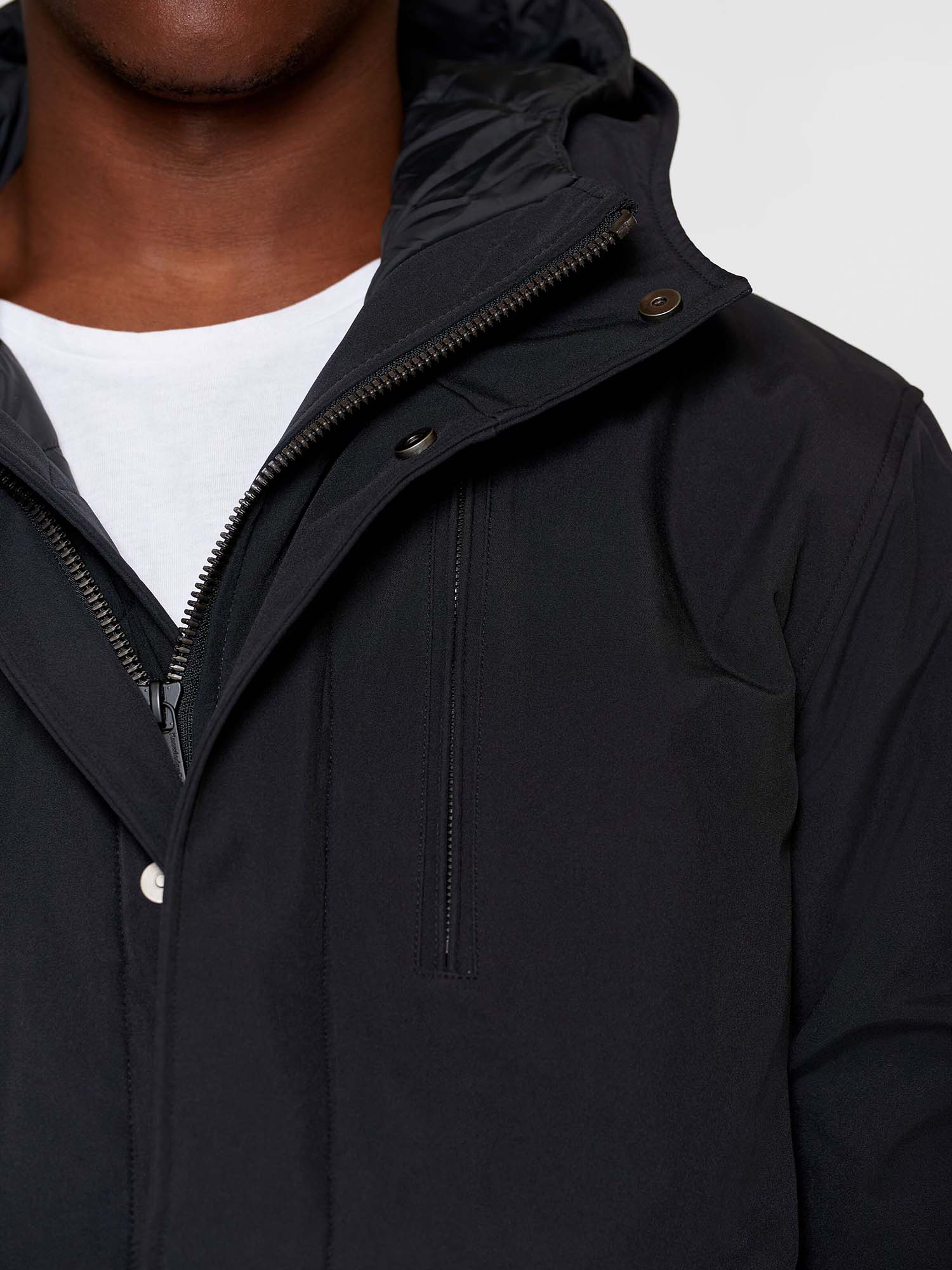 Knowledge Cotton Apparel Climate Shell Jacket Männer Black Jet S