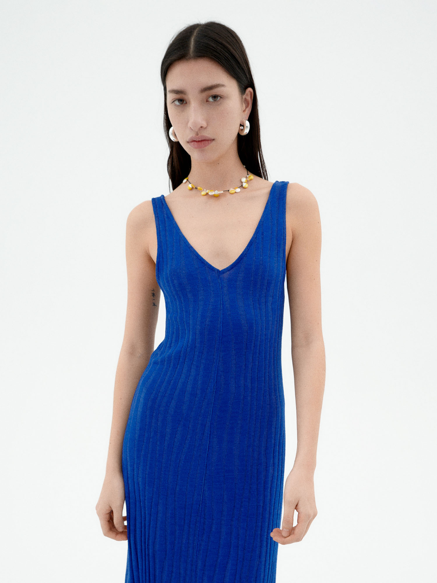 Thinking MU Sade Knit Dress Indigo S