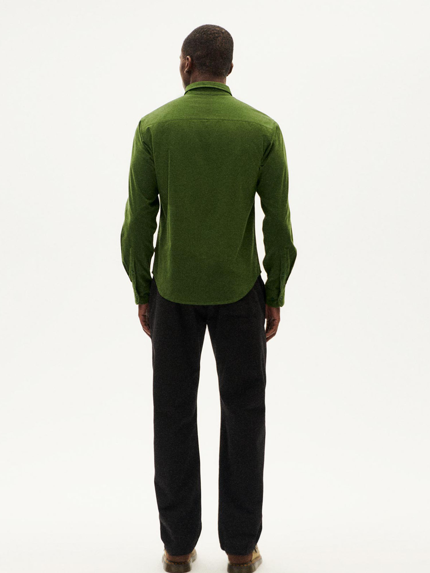 Thinking MU Microcorduroy Ant Shirt Cactus XL