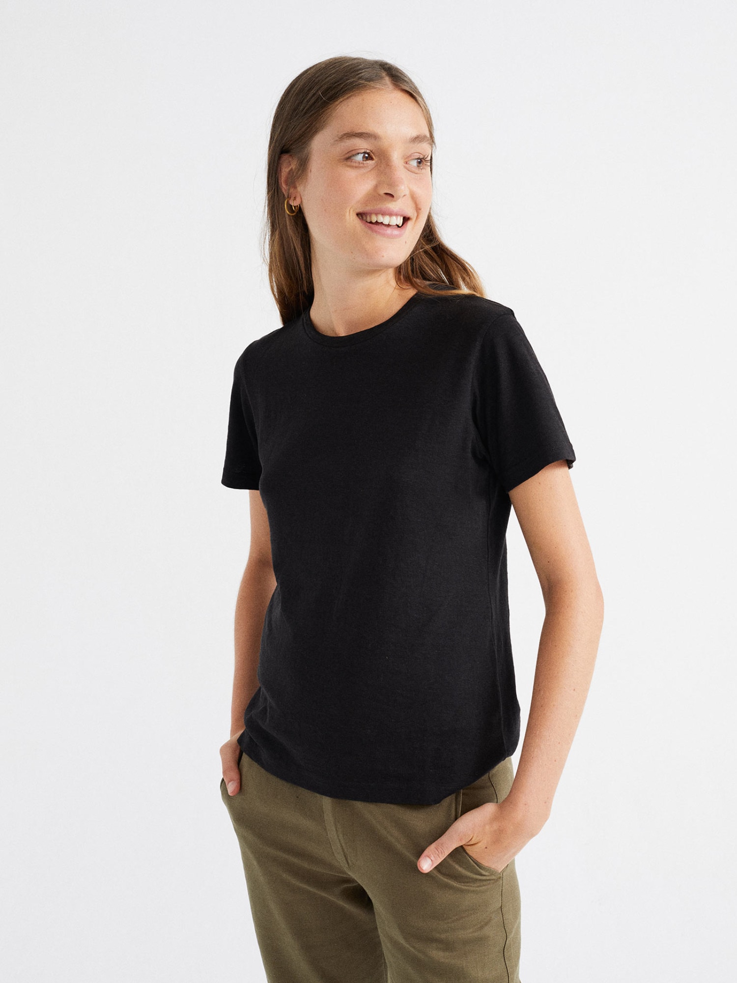 Thinking MU Hemp Juno T-Shirt Black S