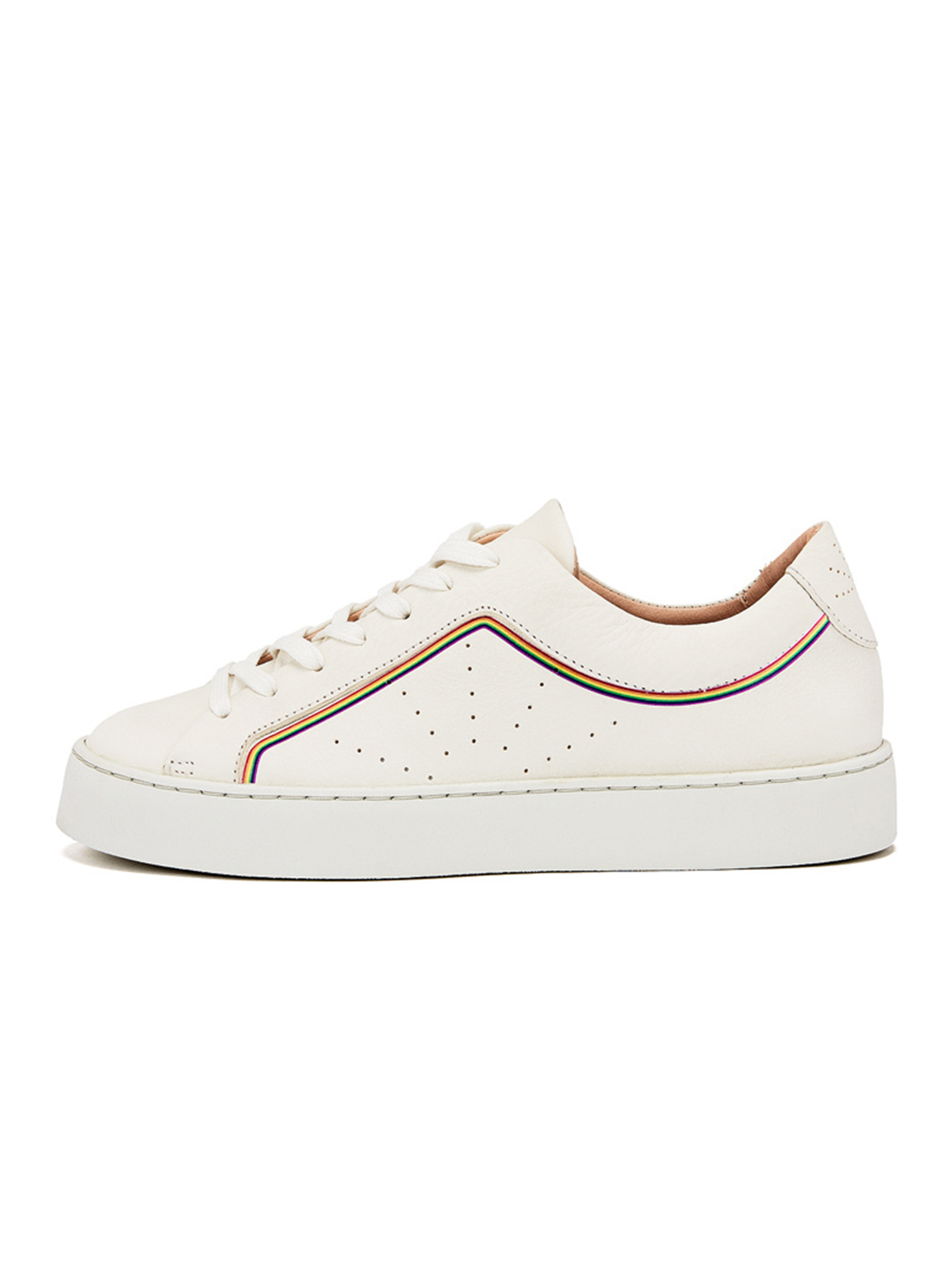 NINE TO FIVE Laced Sneaker #Gracia rainbow line